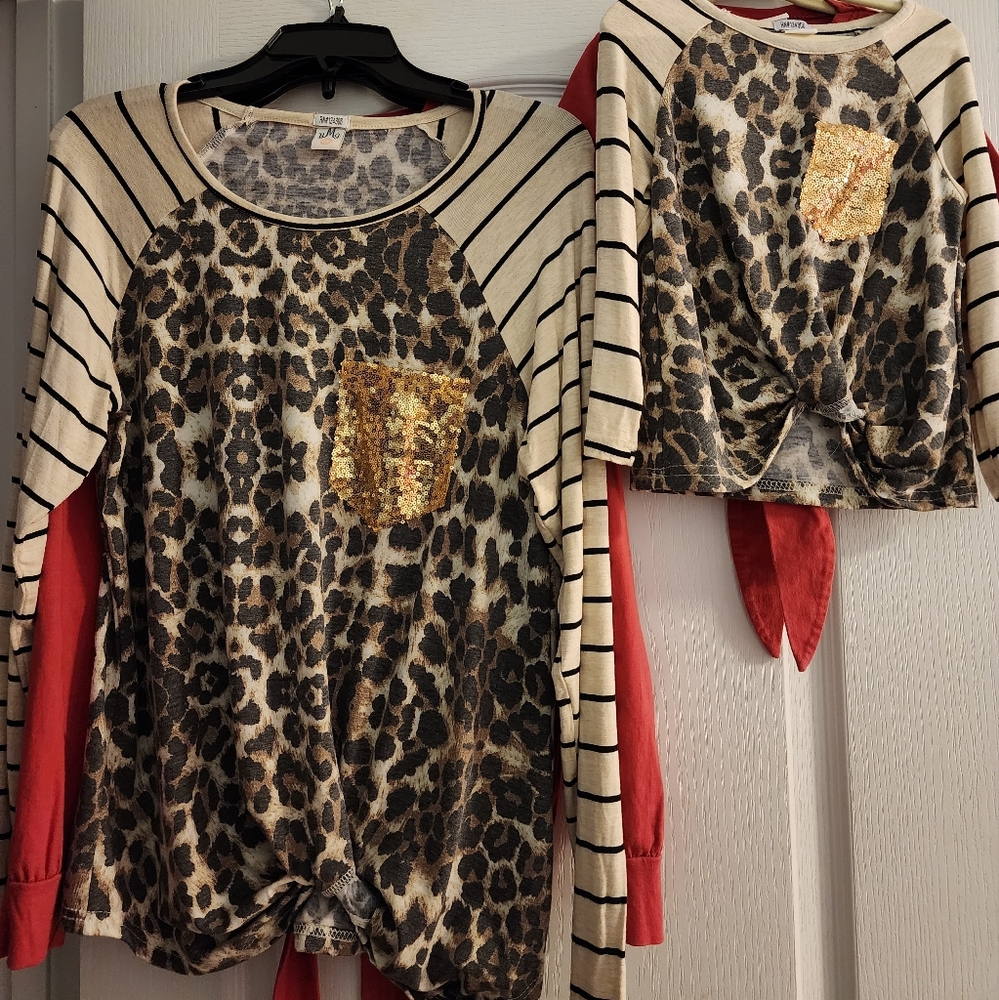 Mia Belle Girls mommy and me long sleeve tops